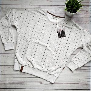 NWT NAKETANO Anchor Print Drop Shoulder Sweatshirt